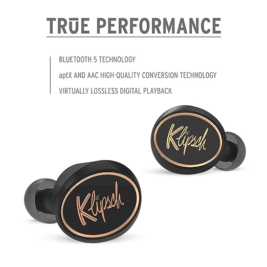 Klipsch T5 Truly Wireless in Ear Headphones with Mic (Black) Klipsch T5 Truly Wireless in Ear Headphones with Mic (Black)